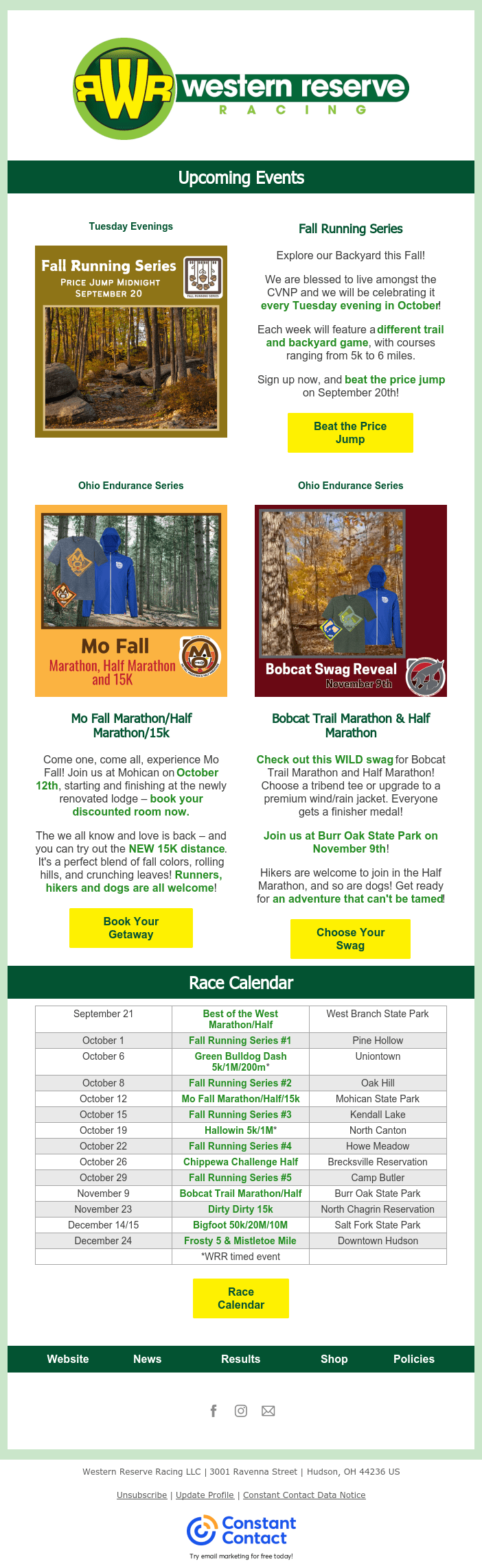 Your Fall adventures are waiting! Fall Running Series, Mo, and Bobcat! https://conta.cc/4dTdesj