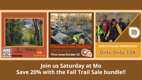 Join us Saturday at Mo - Save 20% with the Fall Trail Sale bundle! Don't miss the final two races of the Dirty Trail Series! https://conta.cc/3XRDZGO