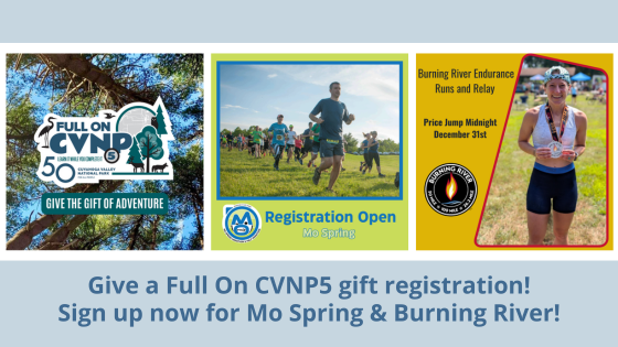 Give a Full On CVNP5 gift registration! Sign up now for Mo Spring & Burning River! https://conta.cc/3OYNJe0