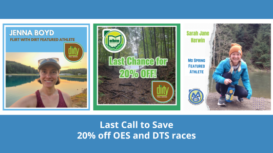 Last Call to Save! 20% off OES and DTS races https://conta.cc/41rqzTH